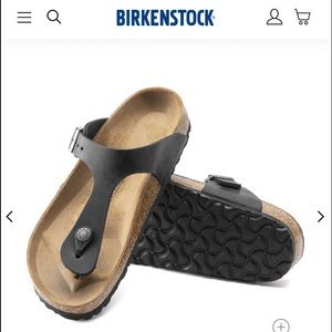 Birkenstock Gizeh Black oiled leather EU 37